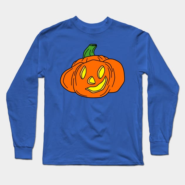 Happy Pumpkin Long Sleeve T-Shirt by saradaboru